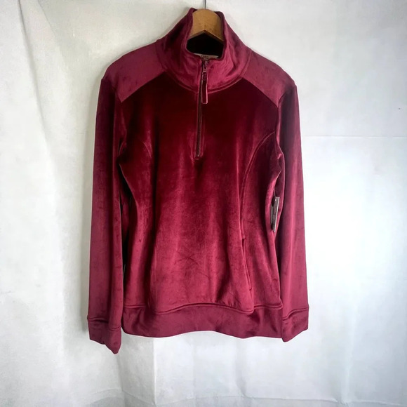 Croft & Barrow NWT The Lush Velour Jacket Size Small - Picture 11 of 11